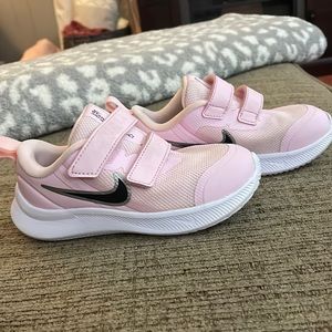 Pink Nike Velcro shoes